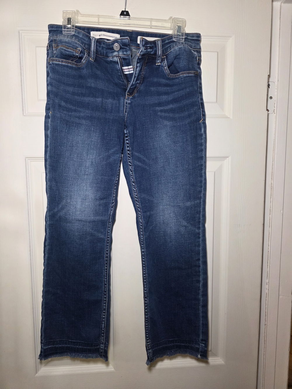Pilcro Dark Blue Straight Leg Jeans
